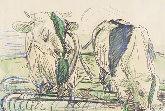 Baselitz - Zwei Kühe