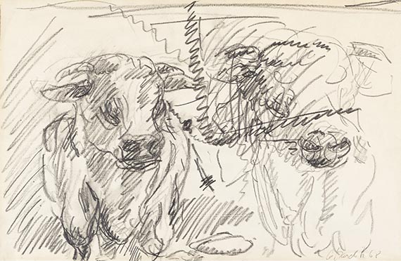 Baselitz - Zwei Kühe