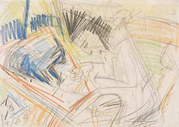 Kirchner - Erna Schilling mit Kater Boby (Frau mit Katze)