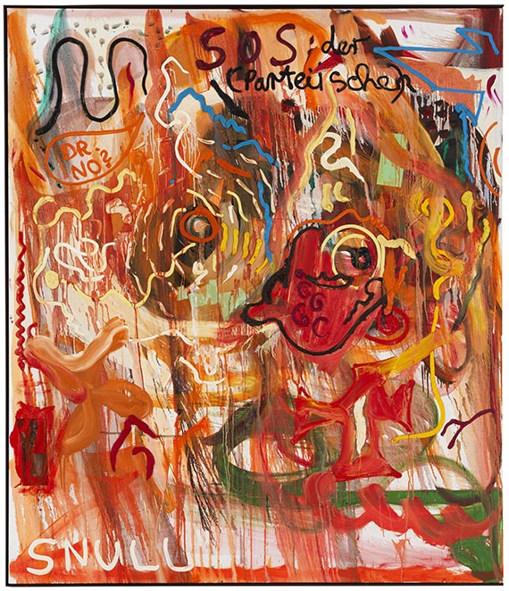 Jonathan Meese - Politikkätzchen "Pfötchen hoch" (zweiteilig) - 