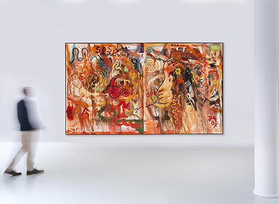 Jonathan Meese - Politikkätzchen "Pfötchen hoch" (zweiteilig) - 