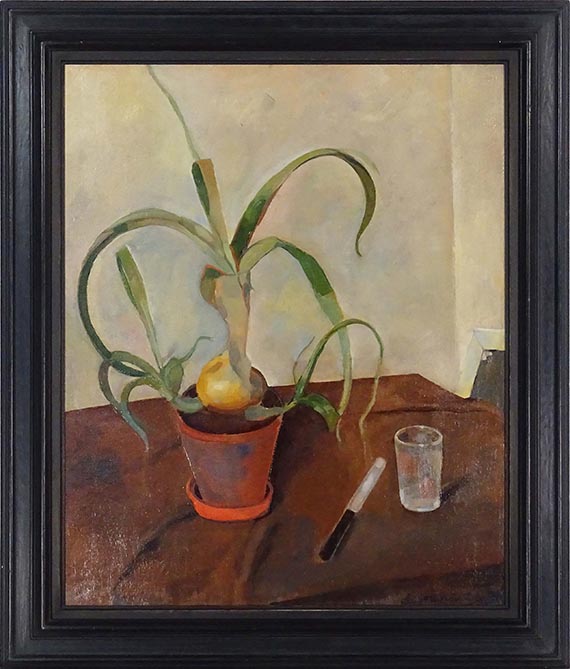 Felix Nussbaum - Stillleben mit Zwiebelpflanze - Frame image