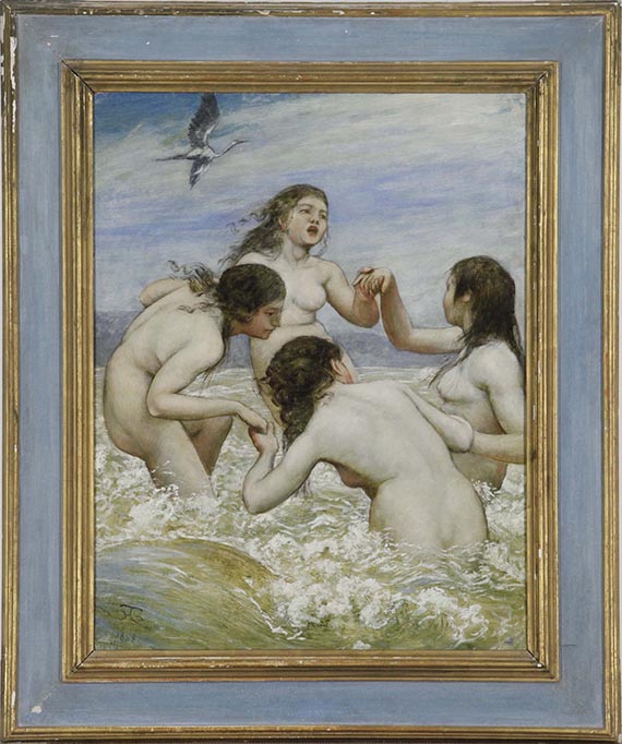 Hans Thoma - Tanz in den Wellen - Frame image