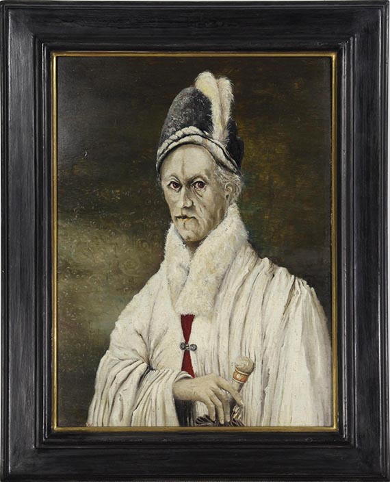 Franz Radziwill - Frau mit weißem Umhang - Frame image