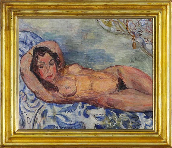 Hans Purrmann - Liegender Akt - Frame image
