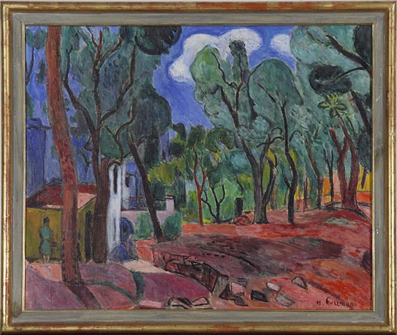 Hans Purrmann - Landschaft bei Sorrent - Frame image