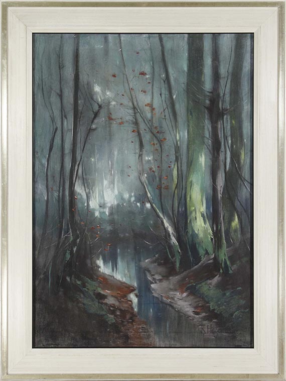 Karl Hagemeister - Märkische Landschaft (Der Wentorfgraben zwischen Caputh und Geltow) - Frame image