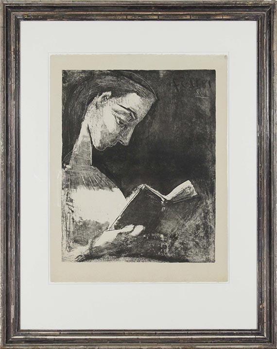 Pablo Picasso - Jacqueline lisant - Frame image