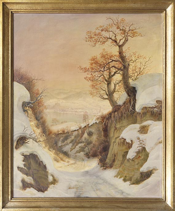 Otto Dix - Hohlweg im Winter - Frame image