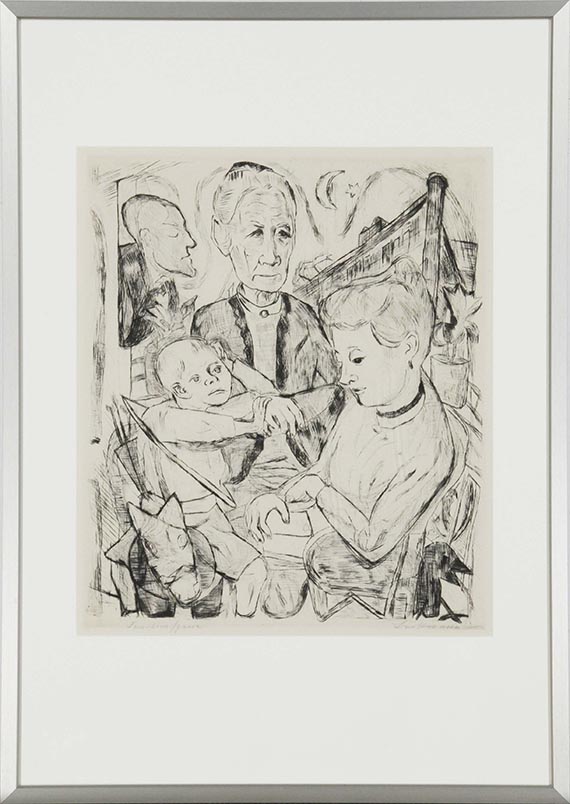 Max Beckmann - Familienszene (Familie Beckmann) - Frame image