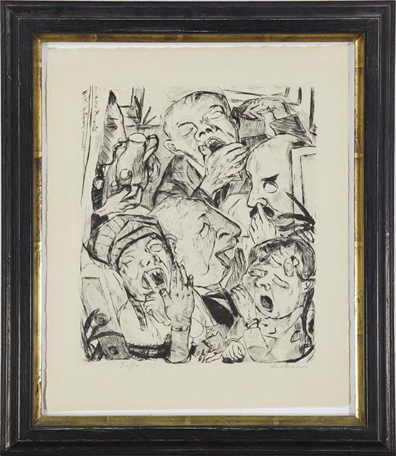 Max Beckmann - Die Gähnenden - Frame image