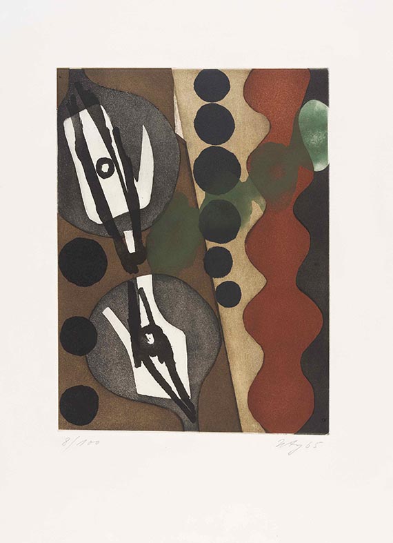 Ernst Wilhelm Nay - Sechs Aquatinten. Über den Menschen - 