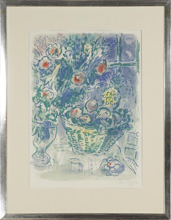 Marc Chagall - Corbeille de Fruits et Ananas - Frame image