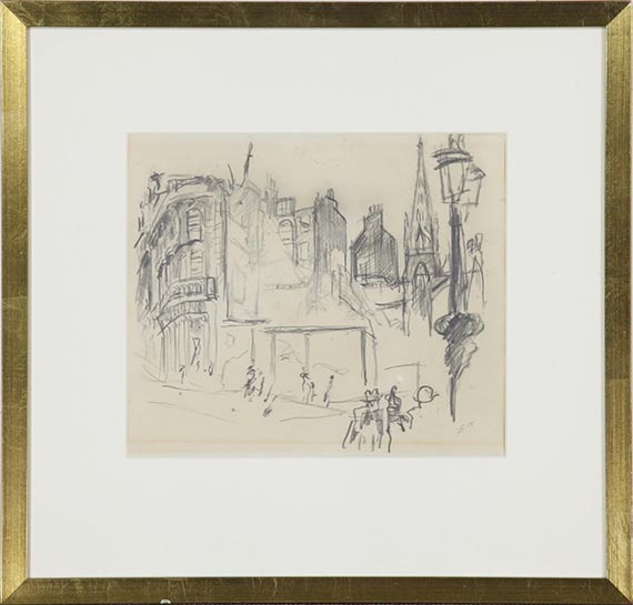 Max Beckmann - Häuserruine in Lille - Frame image