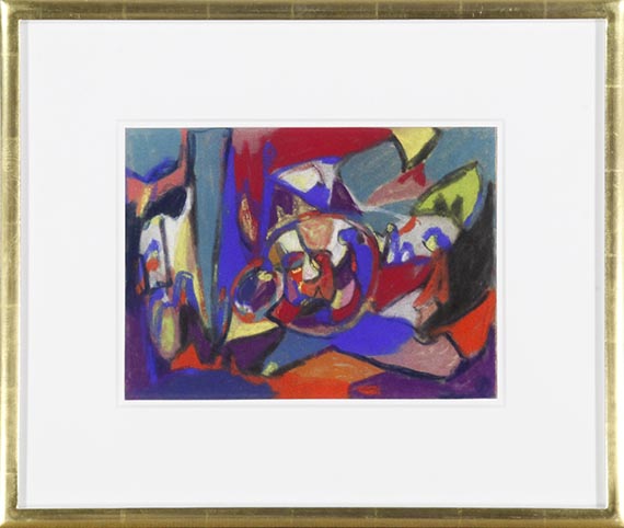 Adolf Hölzel - Komposition (Anbetung) - Frame image