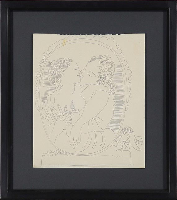Andy Warhol - Couple embracing - Frame image