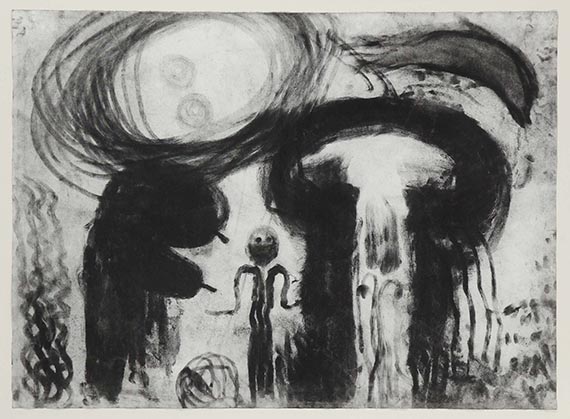 Miriam Cahn - Frau mit drei Körpern (3-teilig) - 