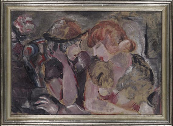 Helmut Kolle gen. vom Hügel - Zwei junge Frauen im Gespräch - Frame image