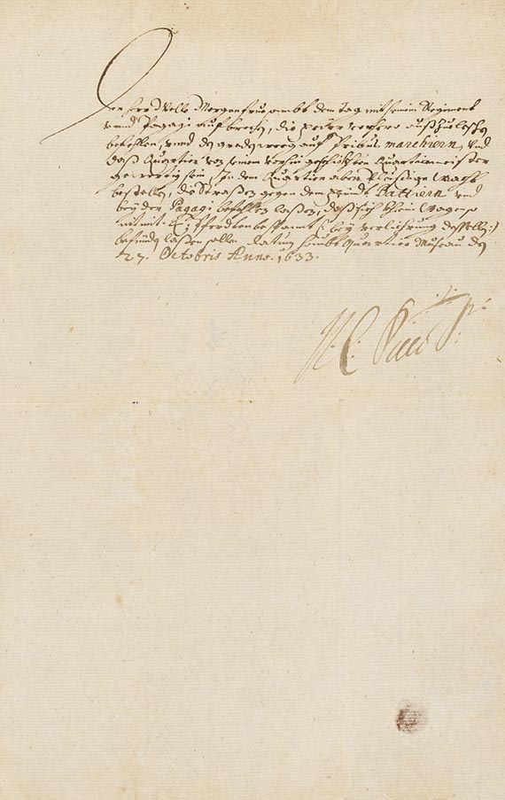 O. Piccolomini - A 56: Brief, 1 S.