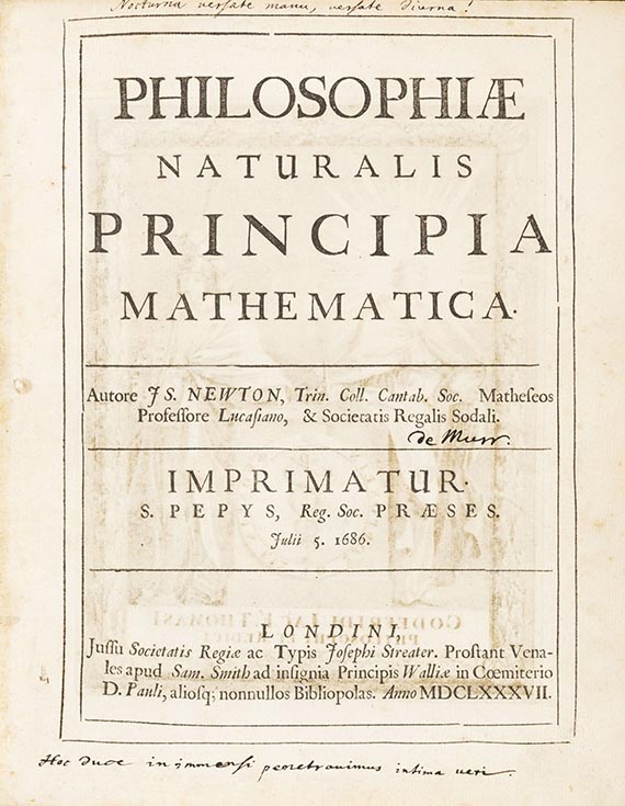 Isaac Newton - Philosophiae naturalis principia mathematica - 
