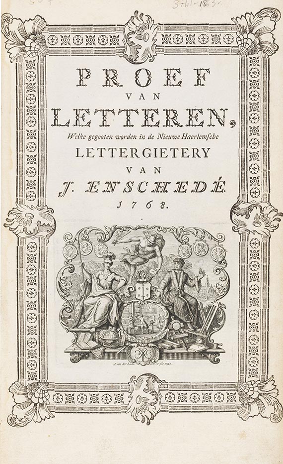 Johannes Enschedé - Proef van Letteren - 