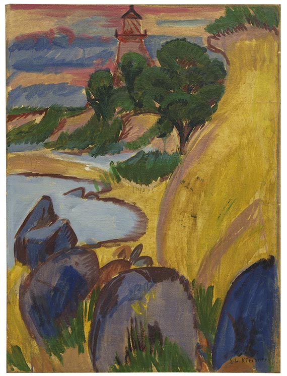 Kirchner - Leuchtturm hinter Bucht