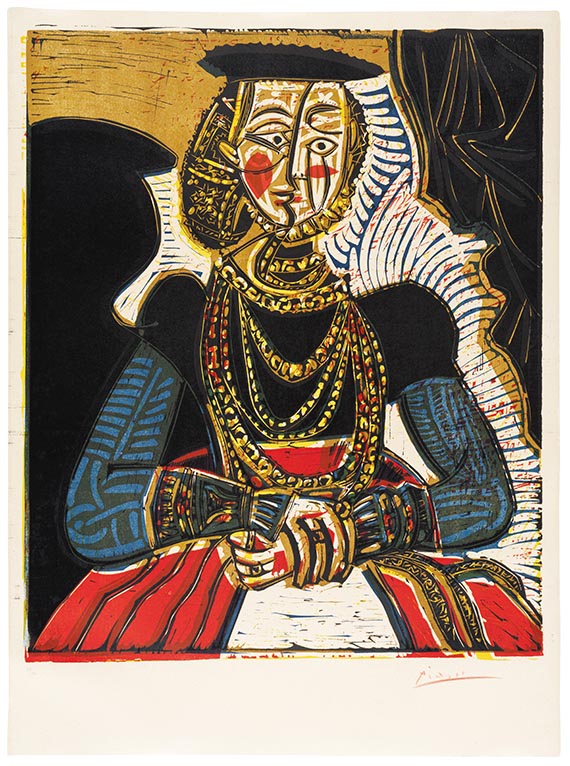 Picasso - Portrait de jeune fille, d´après Cranach le jeune. II