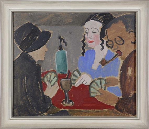Gabriele Münter - Beim Kartenspielen - Frame image