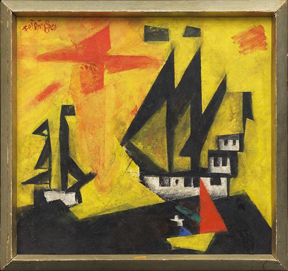Lyonel Feininger - Marine nach Holzschnitt - Frame image