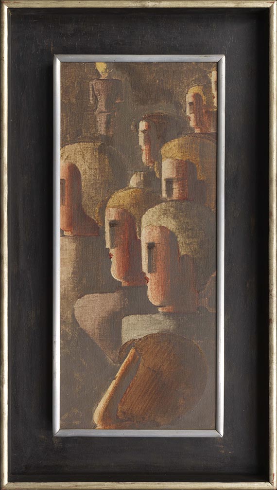 Oskar Schlemmer - Jünglingsgruppe in Braun - Frame image