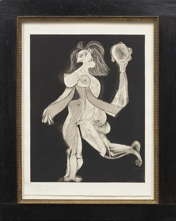 Pablo Picasso - La femme au tambourin - Frame image