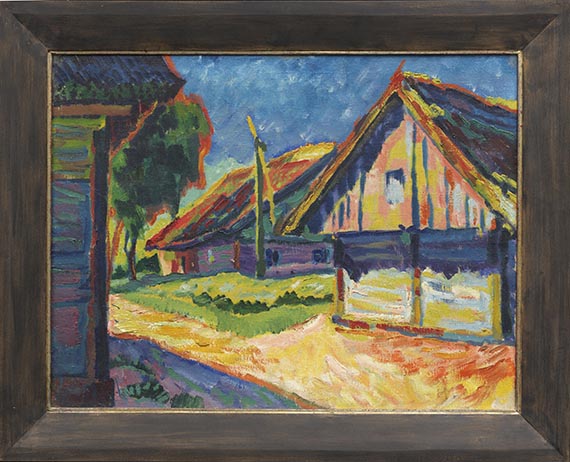 Hermann Max Pechstein - Hütten - Frame image