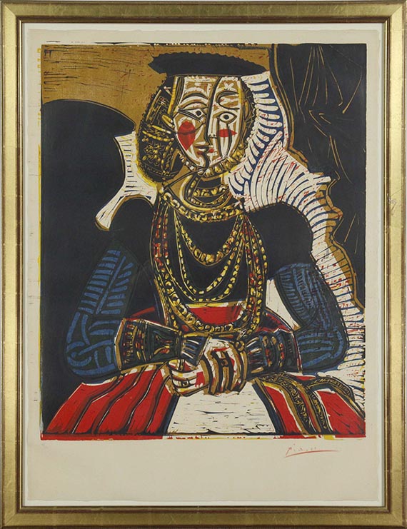 Pablo Picasso - Portrait de jeune fille, d´après Cranach le jeune. II - Frame image
