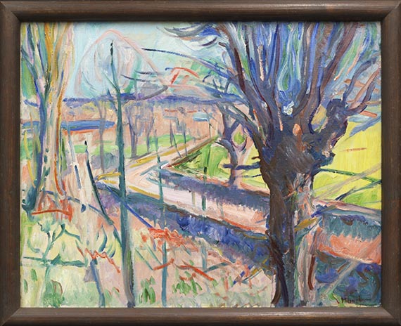 Edvard Munch - Frühlingstag auf Jeløya (Vårdag på Jeløya) - Frame image