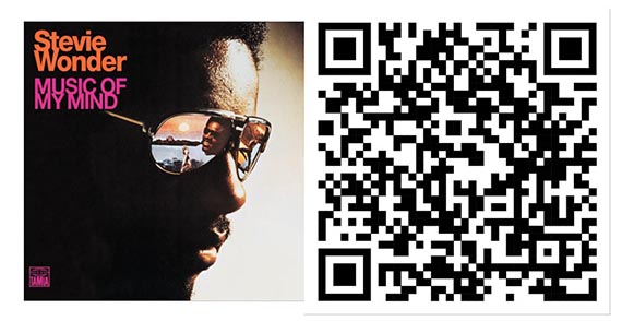 Illustration for: Stevie Wonder, cover of the album “Music of My Mind” (1972) featuring the song “Happier Than the Morning Sun.”