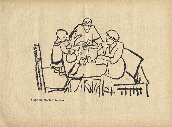 Illustration for: Gabriele Münter, drawing, in: Der Sturm, 8th year, 1917/18, 5th issue, p. 73. © VG Bild-Kunst, Bonn 2025