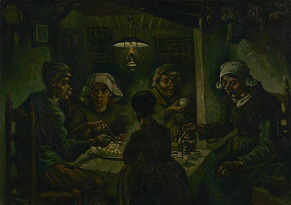 Illustration  for: Vincent van Gogh, Potato Eaters, 1885, oil on canvas, Van Gogh Museum, Amsterdam.
