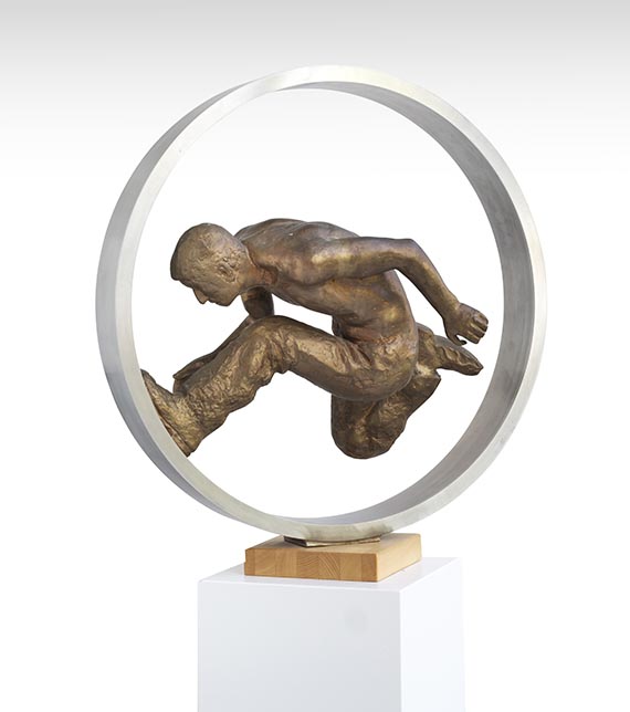 Wolfgang Mattheuer - Sisyphos im Rad - 