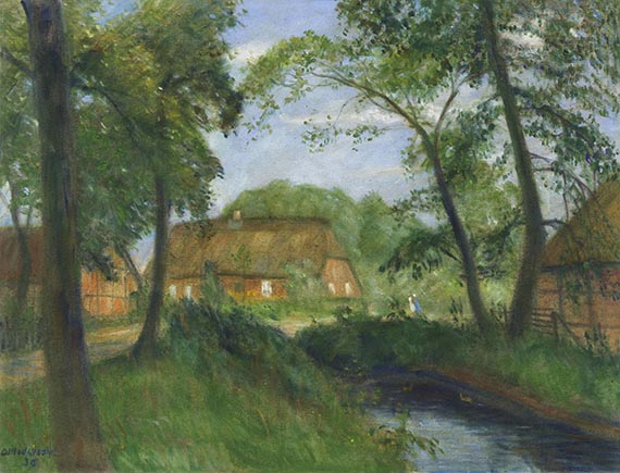 Modersohn - Sommer im alten Dorf (an Ortseingang von Fischerhude)