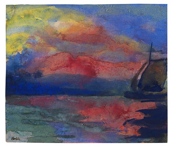 Nolde - Meeresstück mit Segler