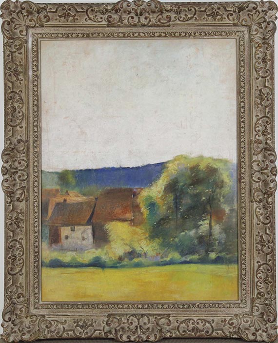 Lesser Ury - Bauernhäuser - Frame image