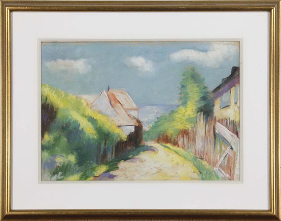 Lesser Ury - Dorfstrasse - Frame image
