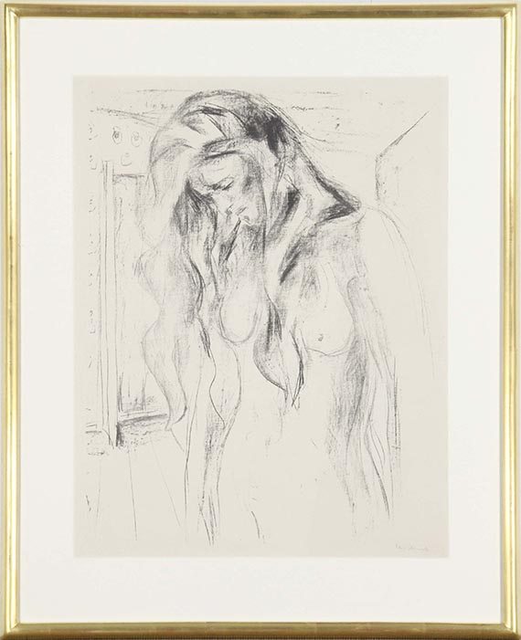 Edvard Munch - Weinende junge Frau (Gråtende ung kvinne) - Frame image