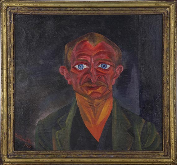 Conrad Felixmüller - Portrait Oskar Elsner - Frame image