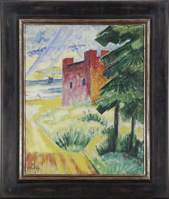 Hermann Max Pechstein - Rettungshaus in den Dünen - Frame image