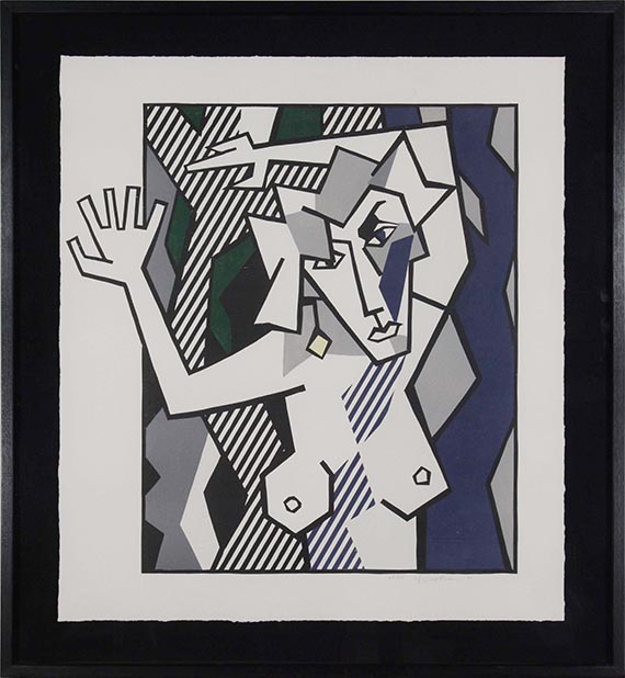 Roy Lichtenstein - Nude in the Woods - Frame image