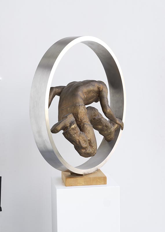 Wolfgang Mattheuer - Sisyphos im Rad - Back side