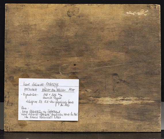 Karl Schmidt-Rottluff - Häuser am Wasser - Back side