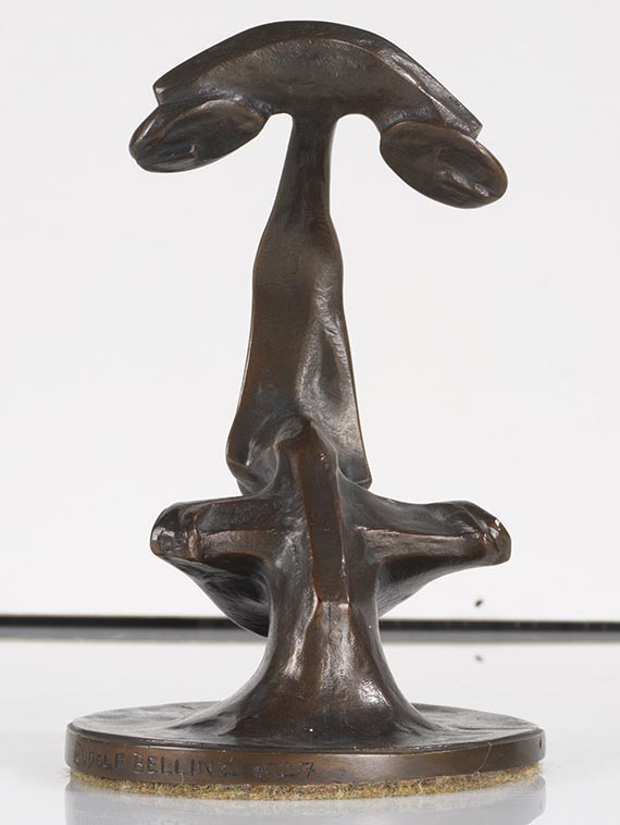 Rudolf Belling - Bildnis Alfred Flechtheim - Back side