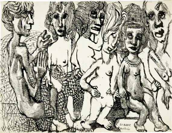 LOUIS SOUTTER ( 1871-1942)Le banc de destitu&e...